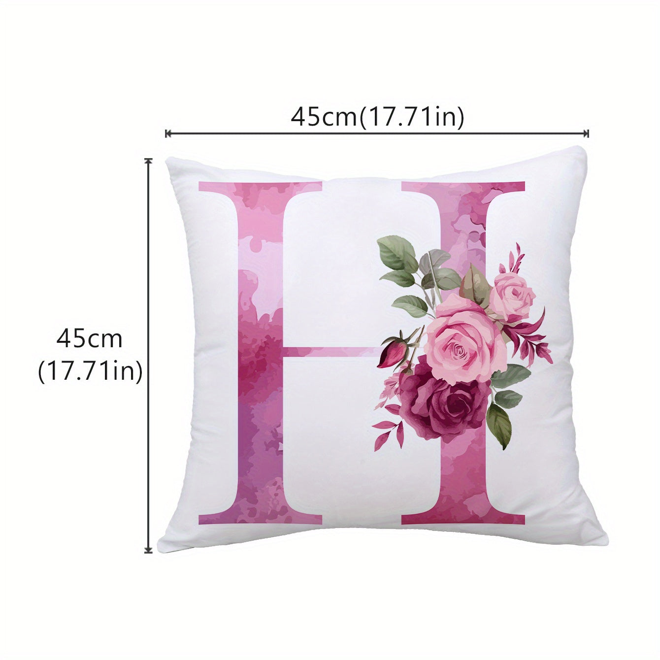 1pc Peach Fleece Throw Pillowcase Cozy Home Decor
