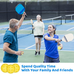 12pcs Pickleballs 40 Hole Outdoor Pickleballs High Bounce Durable Pickleba
