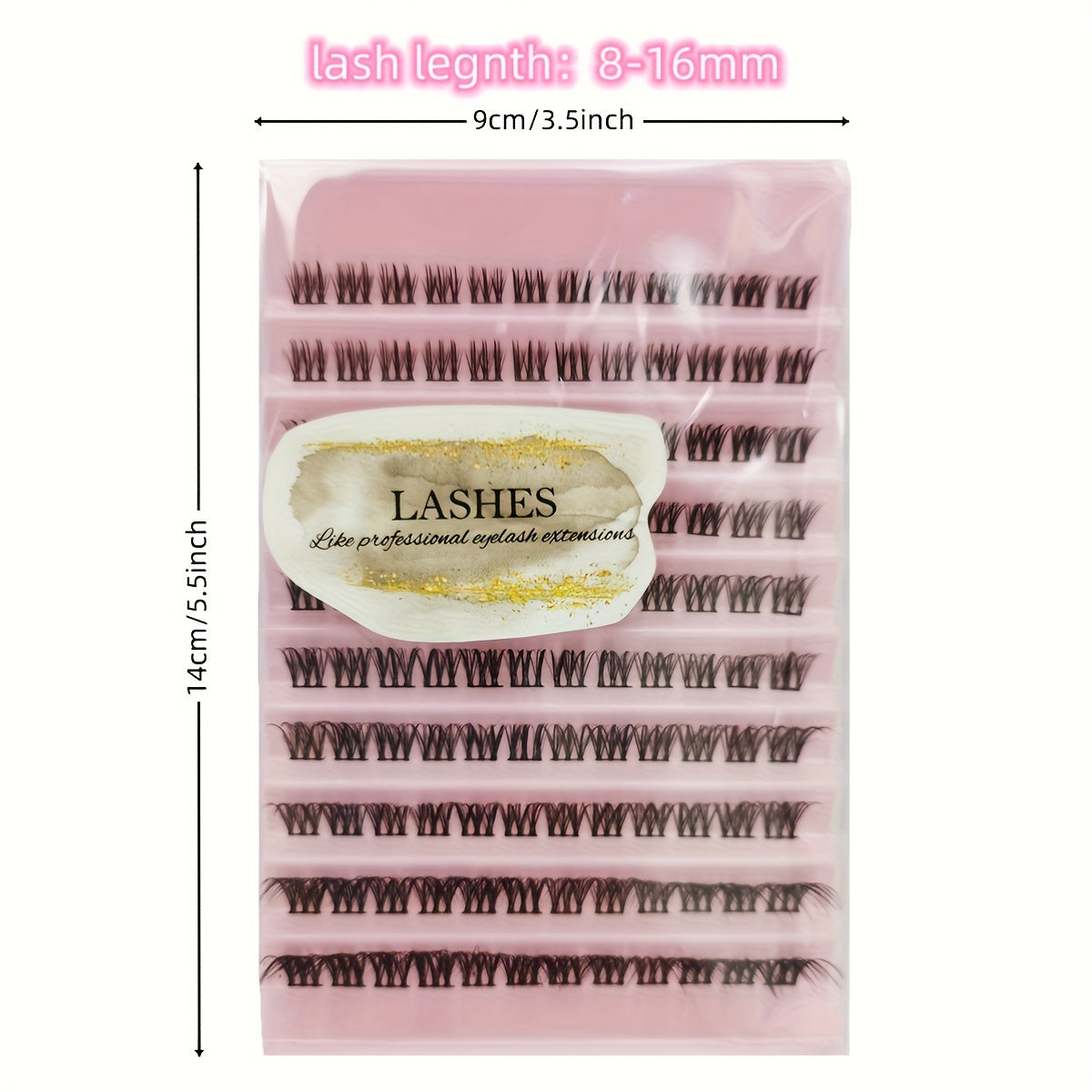 Wispy Soft False Eyelashes 280 Pcs Individual Cluster D Curling Lashes