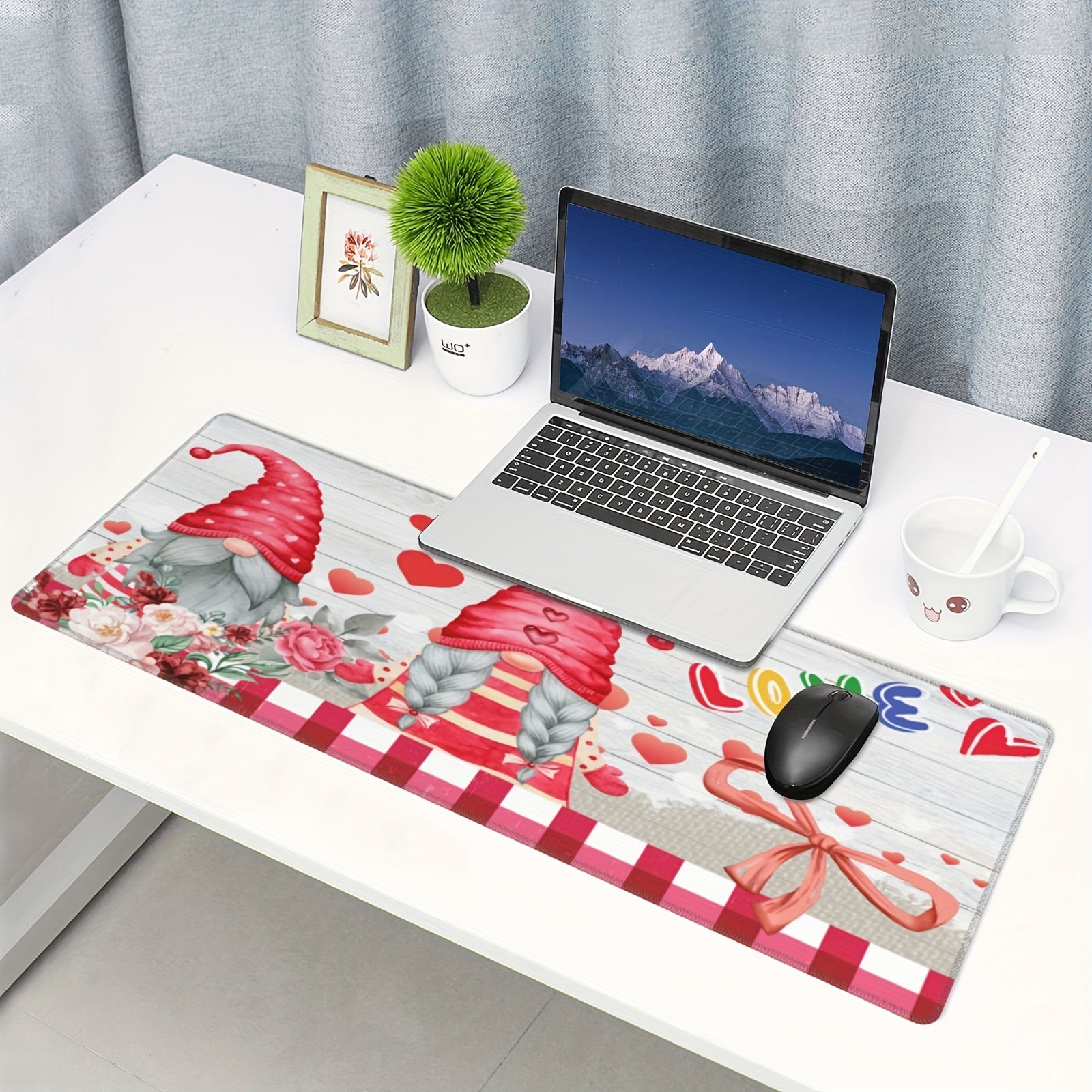 Desk Mat Love Large Mouse Pad Extended Gaming Mouse Pad Mat Non Slip Base