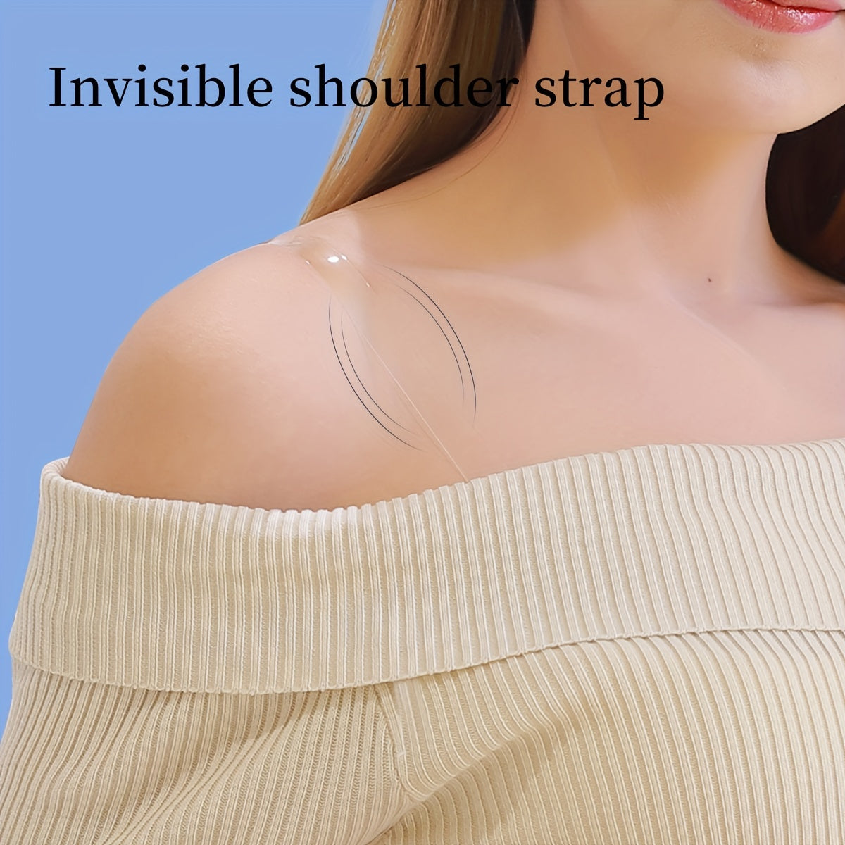 4 Pairs Transparent Shoulder Straps Invisible Adjustable Underwear Straps