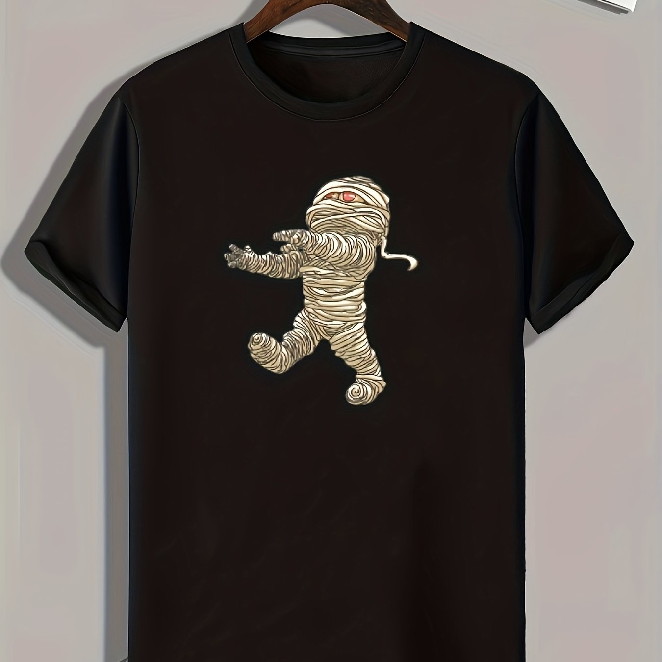 Mummy Print Men's Tee for Halloween