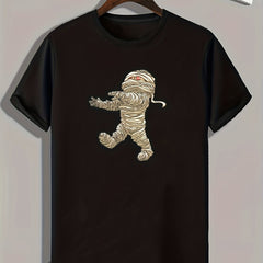 Mummy Print Men's Tee for Halloween