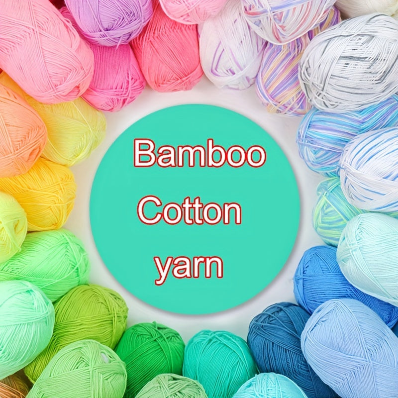 Bamboo Yarn Hand Knitting Crochet Thread DIY Sweater Doll Hat 180M 50g