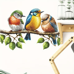 Cartoon Tree Branch Bird Wall Sticker PVC Removable Waterproof Home Decor
