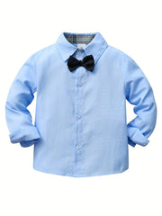Boys Gentleman Outfit Shirt & Pants Set Kids Clothes