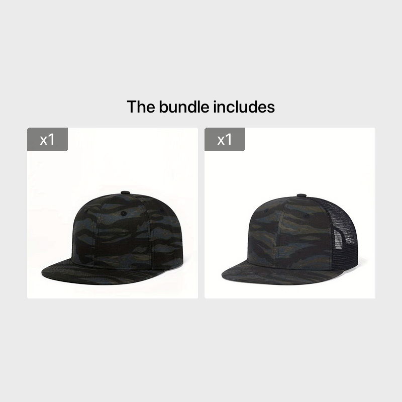 Men's Camo Baseball Cap Breathable Hip Hop Cap