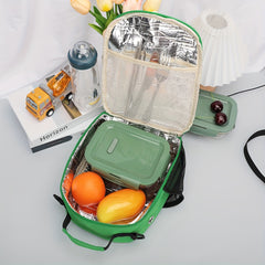 Cartoon Shark Lunch Bag Insulated Portable Bag for Picnic Camping