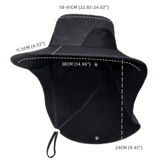 Wide Brim Sun Hat UV Protection Waterproof Boonie Hat