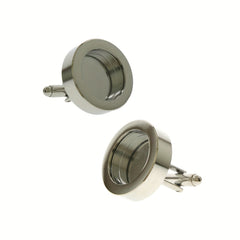 Classic Copper plated Round Glass DIY Space Box Sleeve Buckle For Men