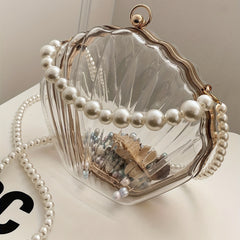 Shell Shoulder Bag Transparent Satchel Bag All Match Bag