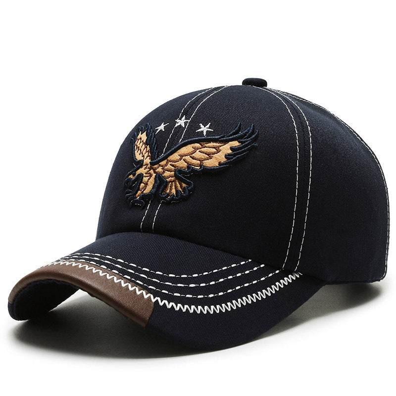 Men's Casual Eagle Embroidered Sunshade Baseball Cap