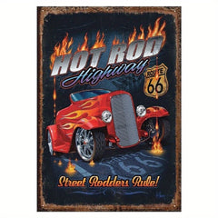 Vintage Hot Rod Garage Pistons Tin Sign 30x20 cm