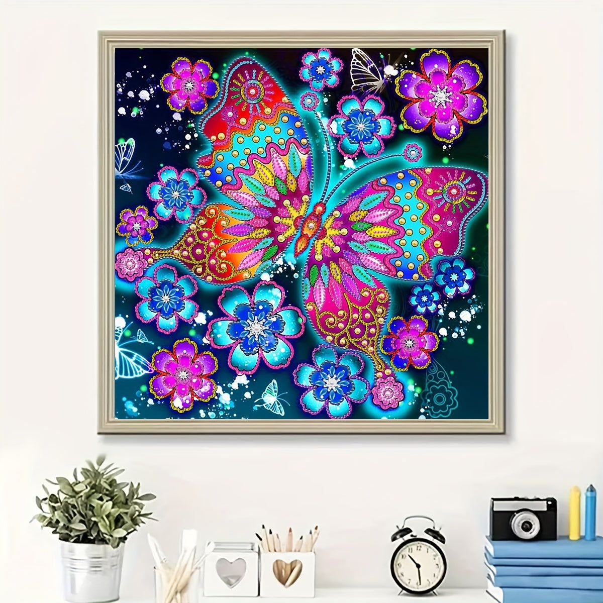 Colorful Butterfly Special Shape Diamond Painting Kit DIY 5D Art