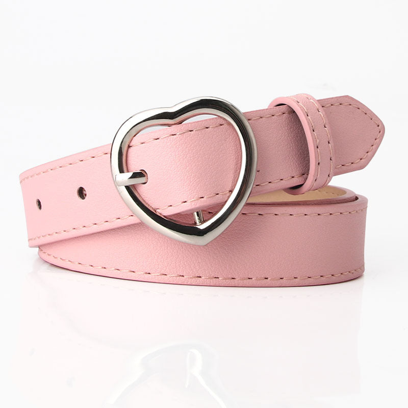 Girls Y2K Heart Buckle Belt for Music