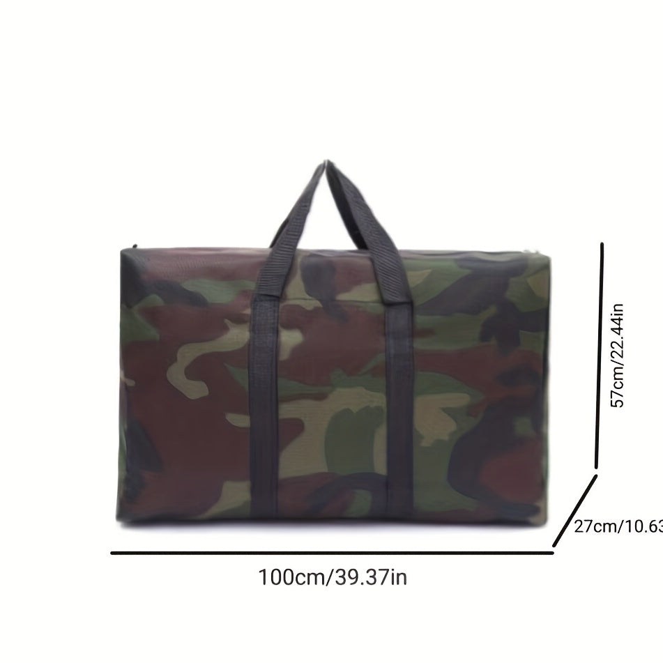Camouflage Foldable Duffle Bag Large Capacity Lightweight Portable