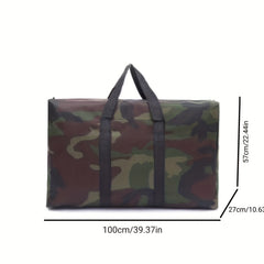 Camouflage Foldable Duffle Bag Large Capacity Lightweight Portable