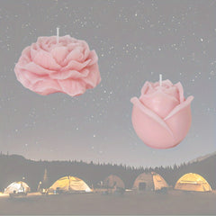 Pillar Low Temp Candle Scented Soy Wax Unique Fragrance For Camping