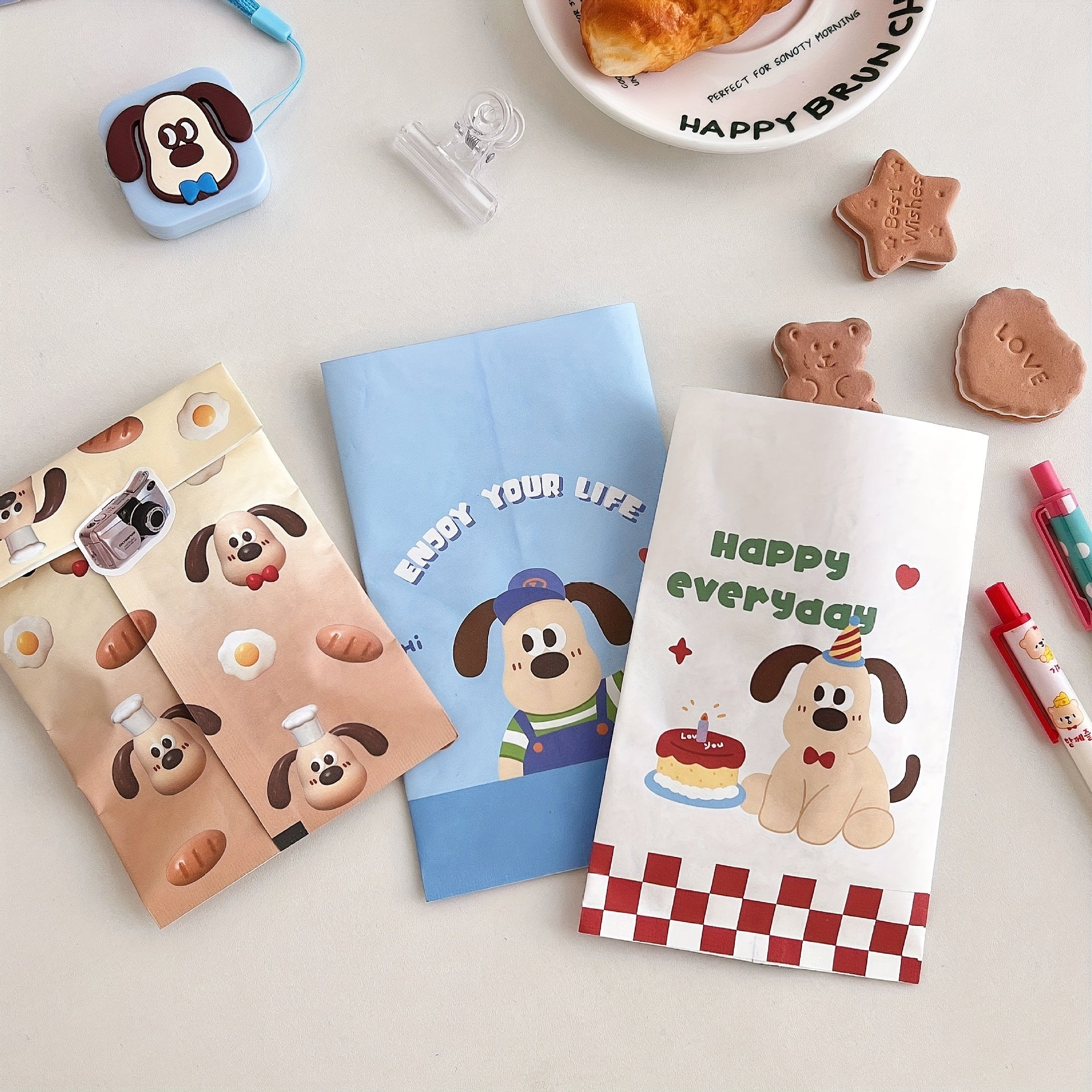 Cartoon Puppy Gift Paper Bag - Outdoor Baking & Storage