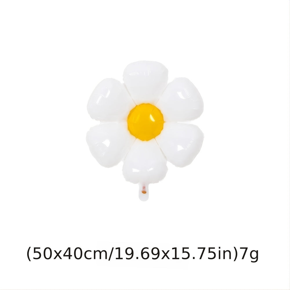 85pcs Daisy Aluminum Film Balloon Birthday Decoration Sun Flower Picnic Set