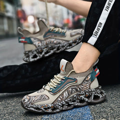 Fashionable Breathable Non Slip Men's Skate Shoes