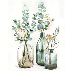 Flowers in Bottle Paint By Number 40x50cm DIY Acrylic Kit