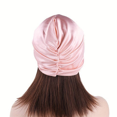Soft Satin Bonnet Solid Night Cap for Hair Care