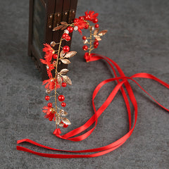 Golden Daisy Headband Hair Vine Ribbon Wedding Bridal Girls Women Headpiece