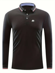 Men's Golf Shirt Tank Pattern Print Short Sleeve Tennis Shirt