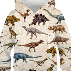 Kids Dino Hoodie Spring/Autumn Boys Girls Casual Sweatshirt 4-14 Years