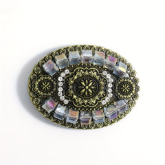 Western Cowboy Men's Retro Belt Buckle Head Large Plate Buckle