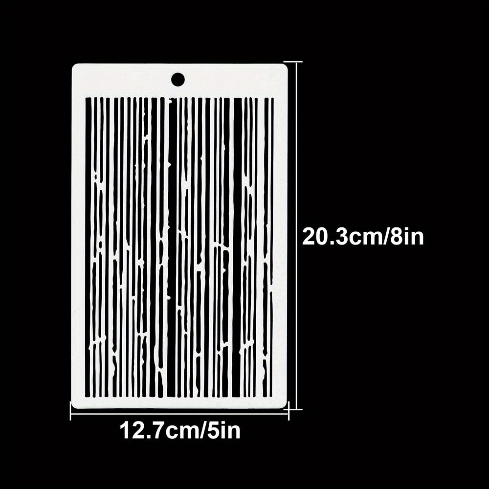 Striped Background Stencils Shoe Stencils Graffiti DIY Art Stencils 20x12cm