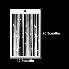 Striped Background Stencils Shoe Stencils Graffiti DIY Art Stencils 20x12cm