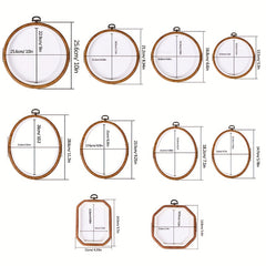 1pc Embroidery Hoop Shapes for Crafts Sewing Cross Stitch Stand Tool