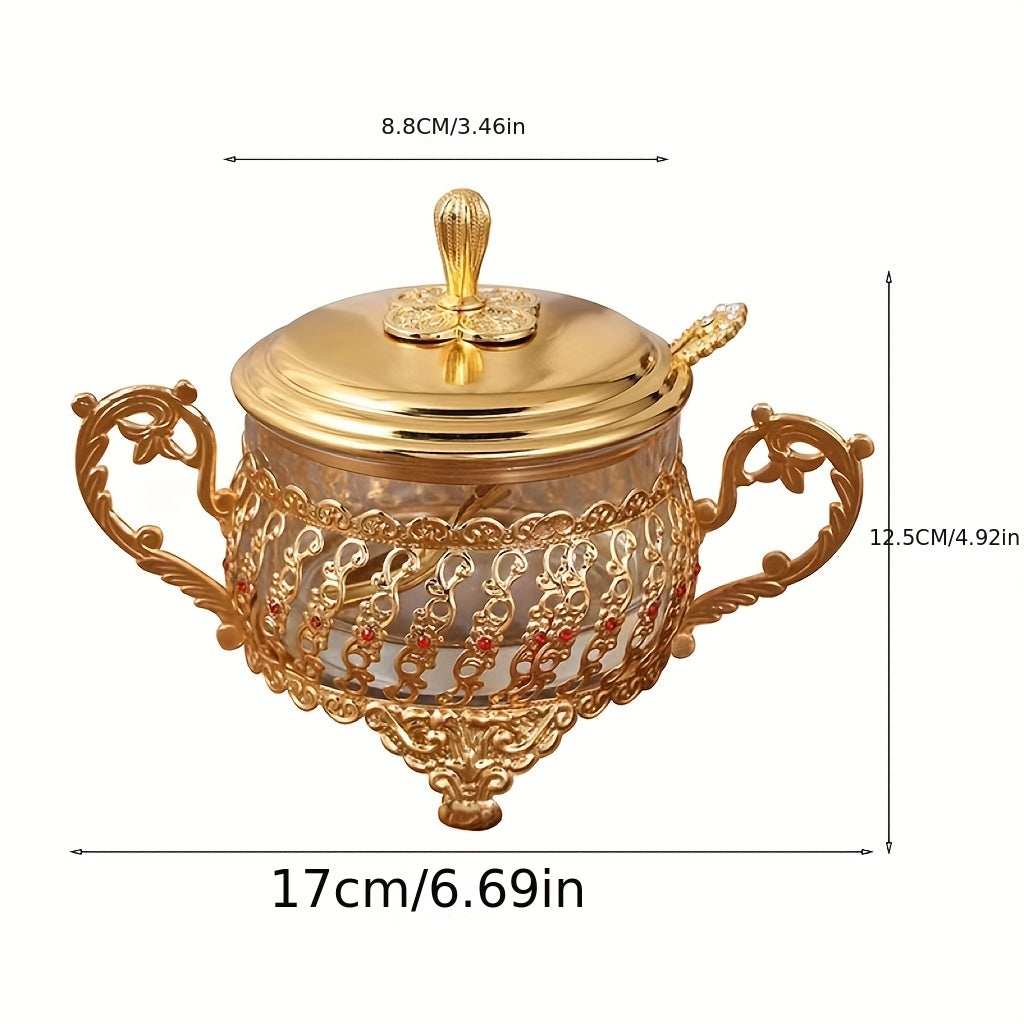 Creative Glass Sugar Cup Kitchen Seasoning Jar