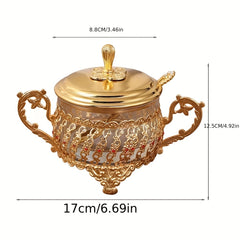 Creative Glass Sugar Cup Kitchen Seasoning Jar