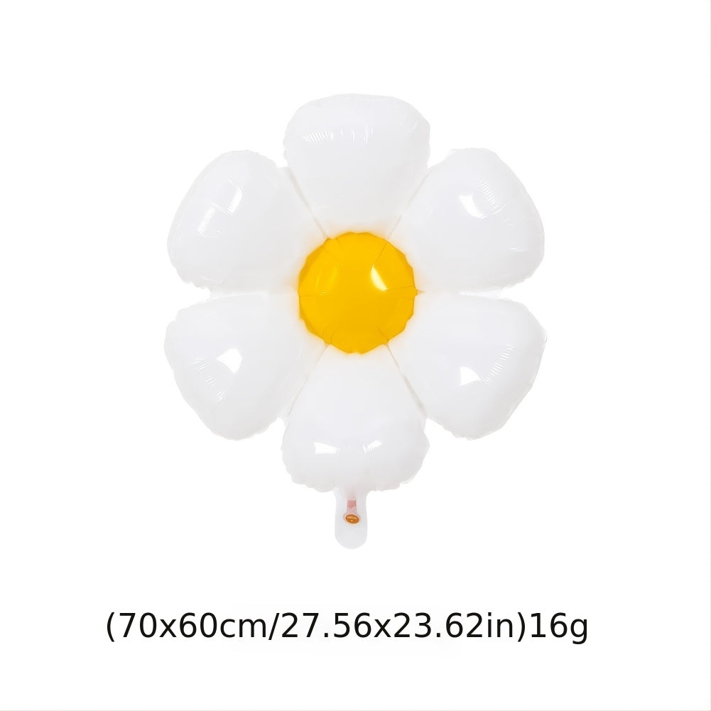 85pcs Daisy Aluminum Film Balloon Birthday Decoration Sun Flower Picnic Set