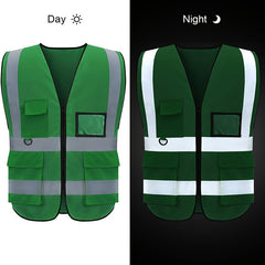 Reflective Safety Vests With Pockets And Zippers