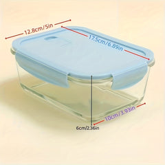 Glass Lunch Box With Lid Bento Box Fresh keeping Box For Office Worker Student