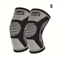 2pcs Silver Fiber Silver Ion Sports Knee Pads Anti odor Breathable Knitted