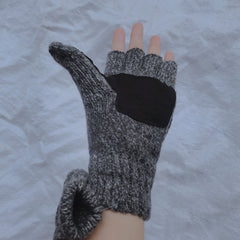 Winter Half-finger Wool Gloves for Riding Cold Weather