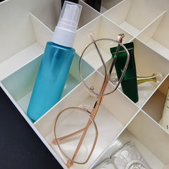 Plastic Underwear Storage Box Checkered Office Desk Organizer