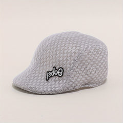 Sun Hat Summer Breathable Beret Cap Mesh Hollow Out Solid Beret Hat