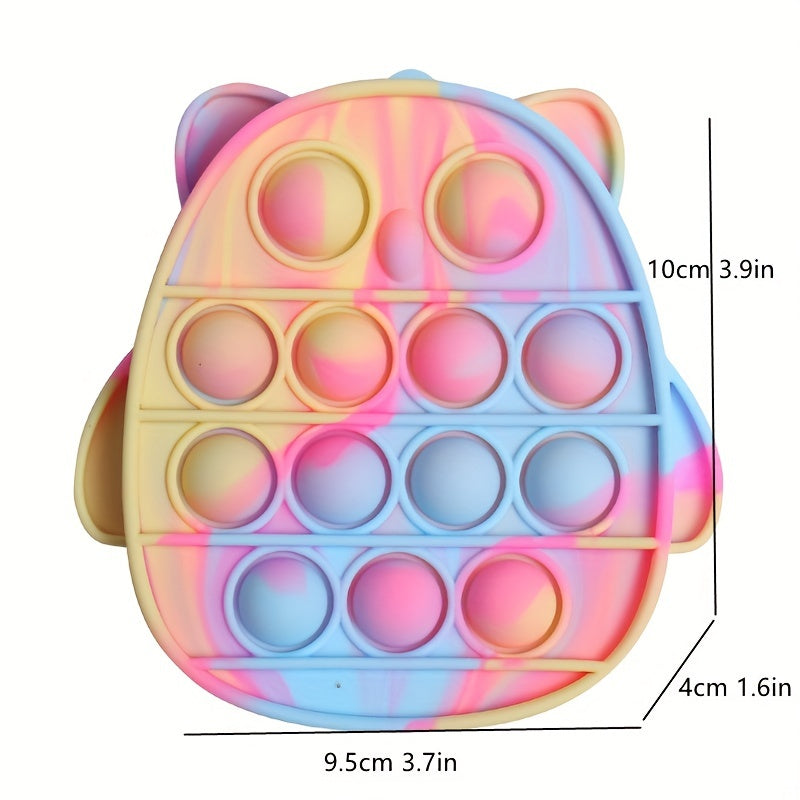 Rainbow Owl Silicone Coin Purse for Girls