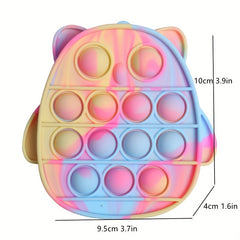 Rainbow Owl Silicone Coin Purse for Girls