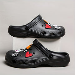Women's Colorful Platform Clogs Slip On Soft Sole Home Shoes