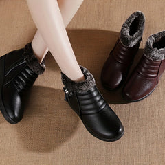 Women's Rhinestone Short Boots Plush Lined Ankle Boots