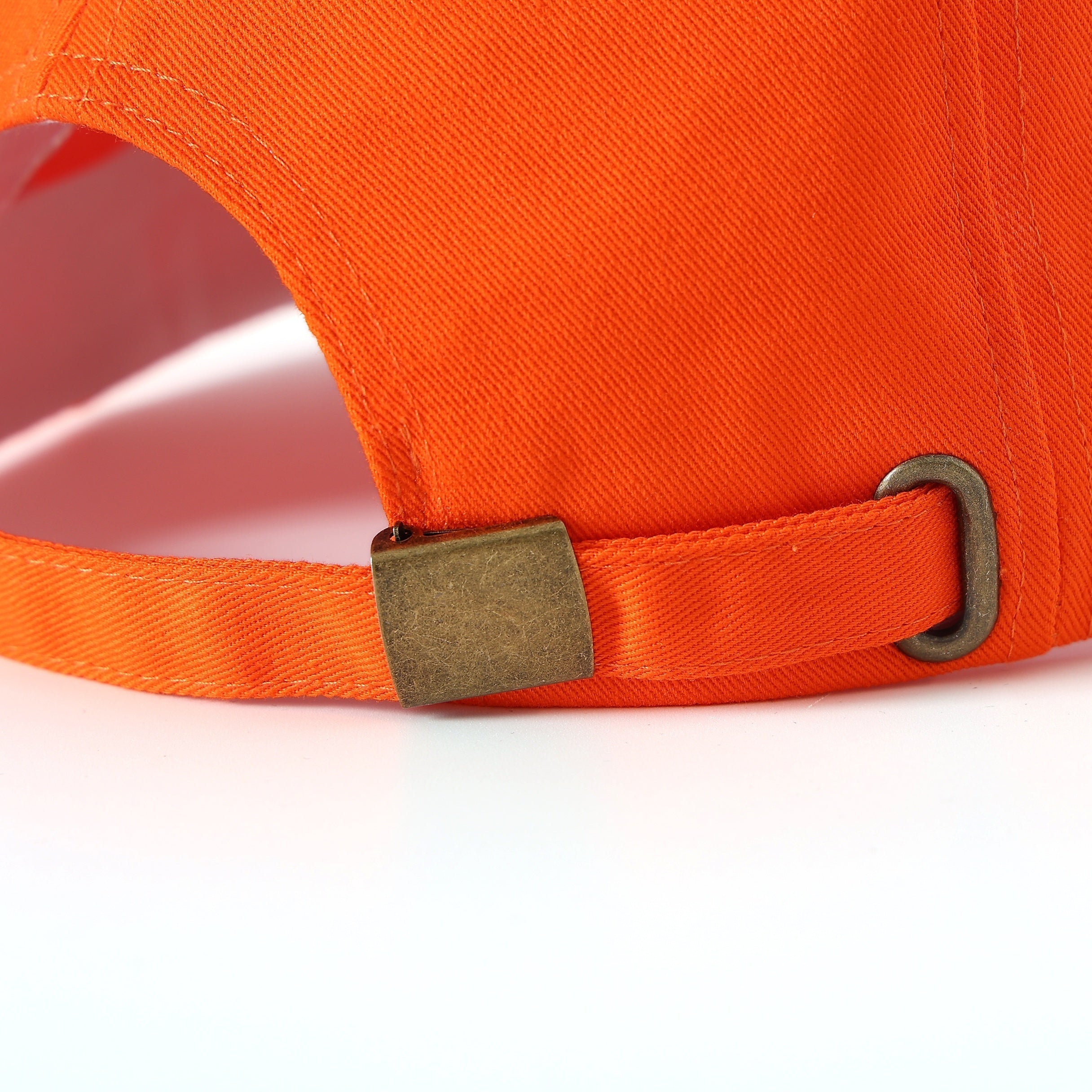 Men's Orange 3D Embroidered Baseball Cap Adjustable Fit