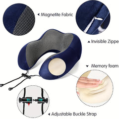 Memory Foam U Shape Pillow for Travel Office Neck Support
