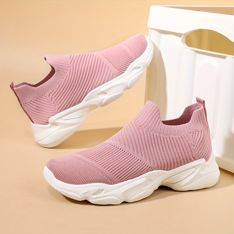 Women's Platform Sock Sneakers Lightweight Slip On Sports Shoes